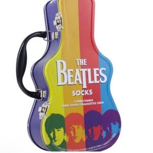 The Beatles Guitar Case Socks Set (3pc collectible set)